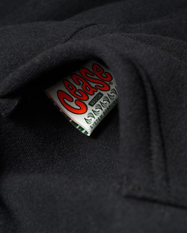 Cease - Men's Reversible Zip Hoodie - (Black/White)