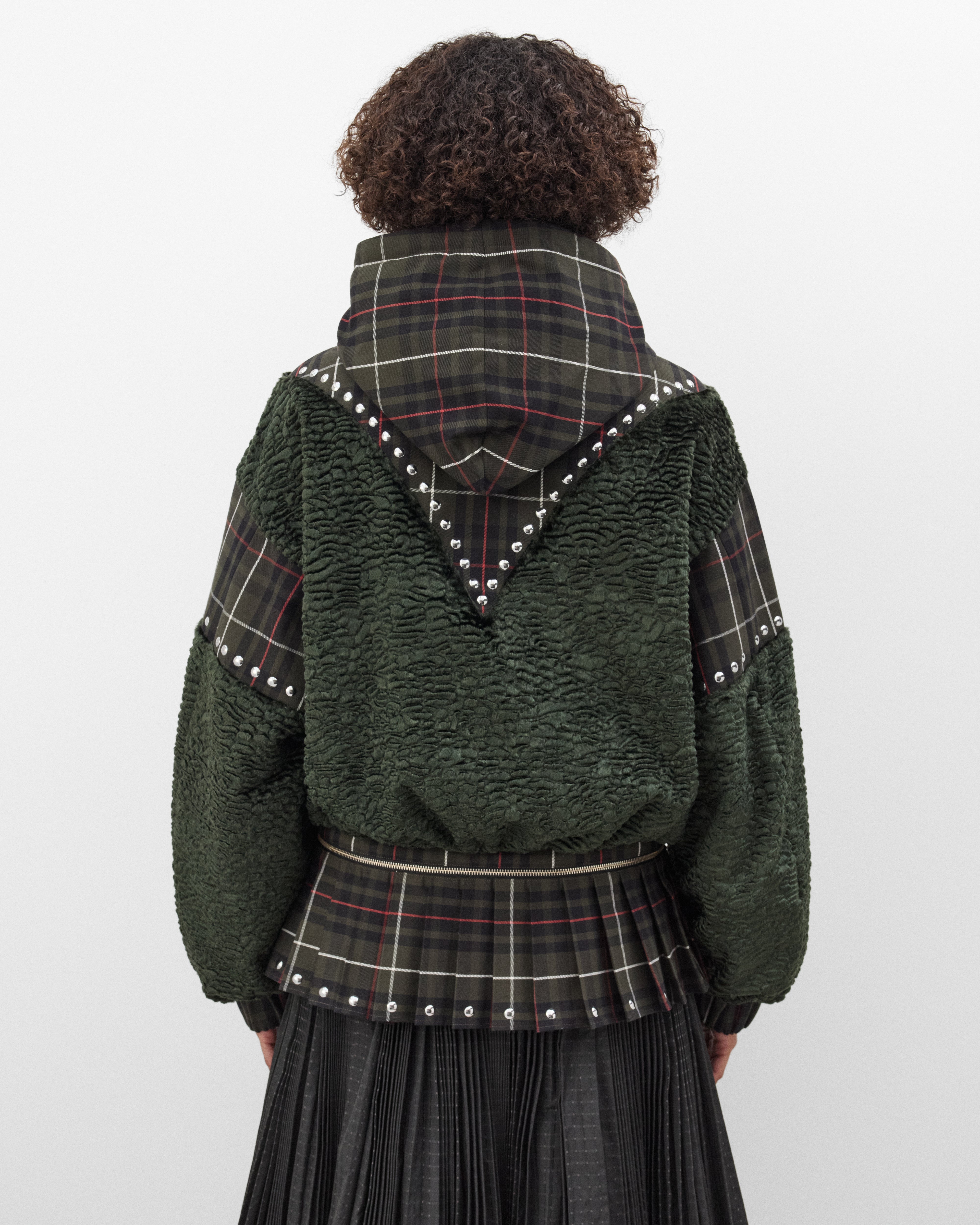 Chopova Lowena: Women's Longhorn Bomber Jacket (Green/Multi