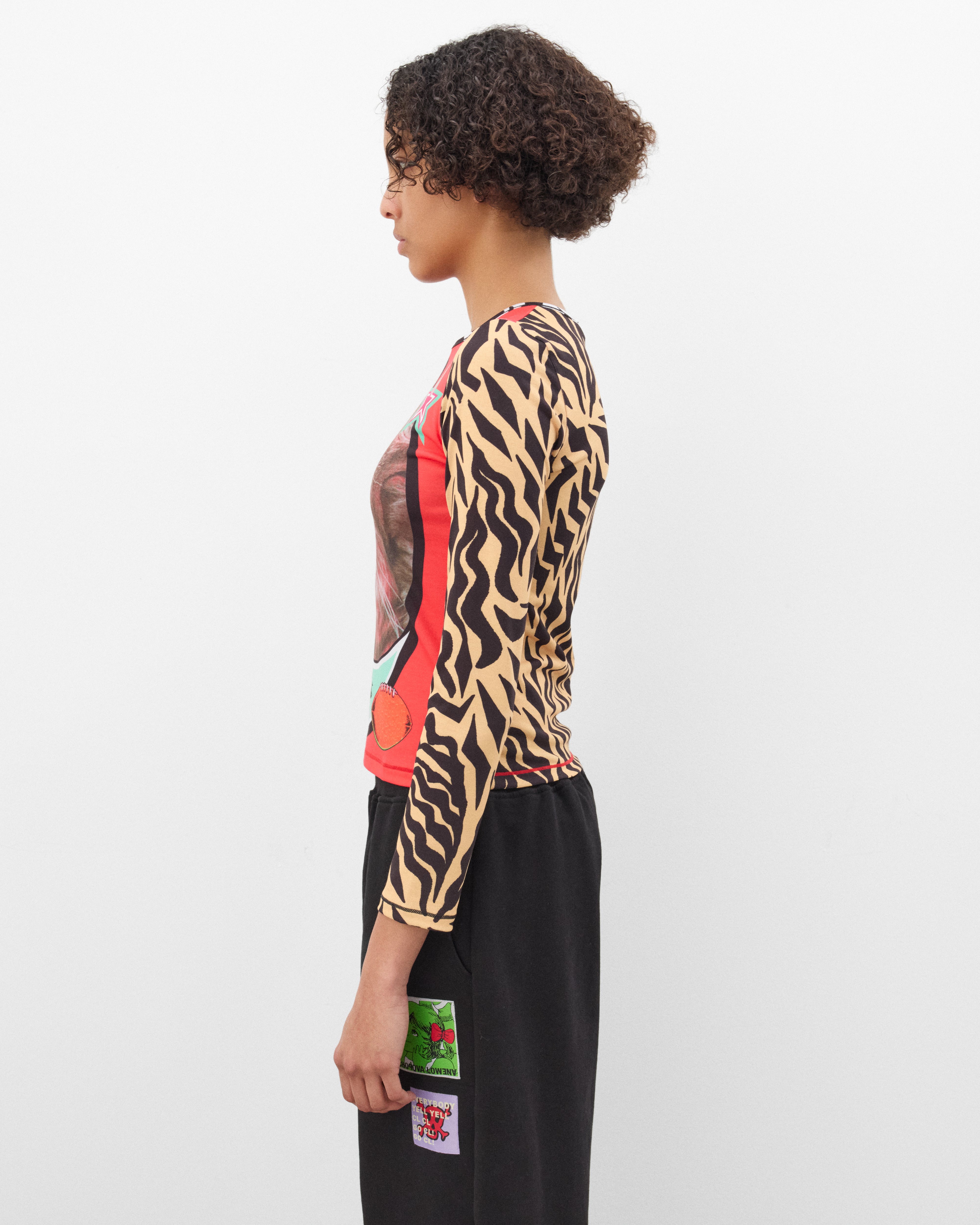 Chopova Lowena: Women's Cutty Sark Cats Fitted Jersey Top (Multi