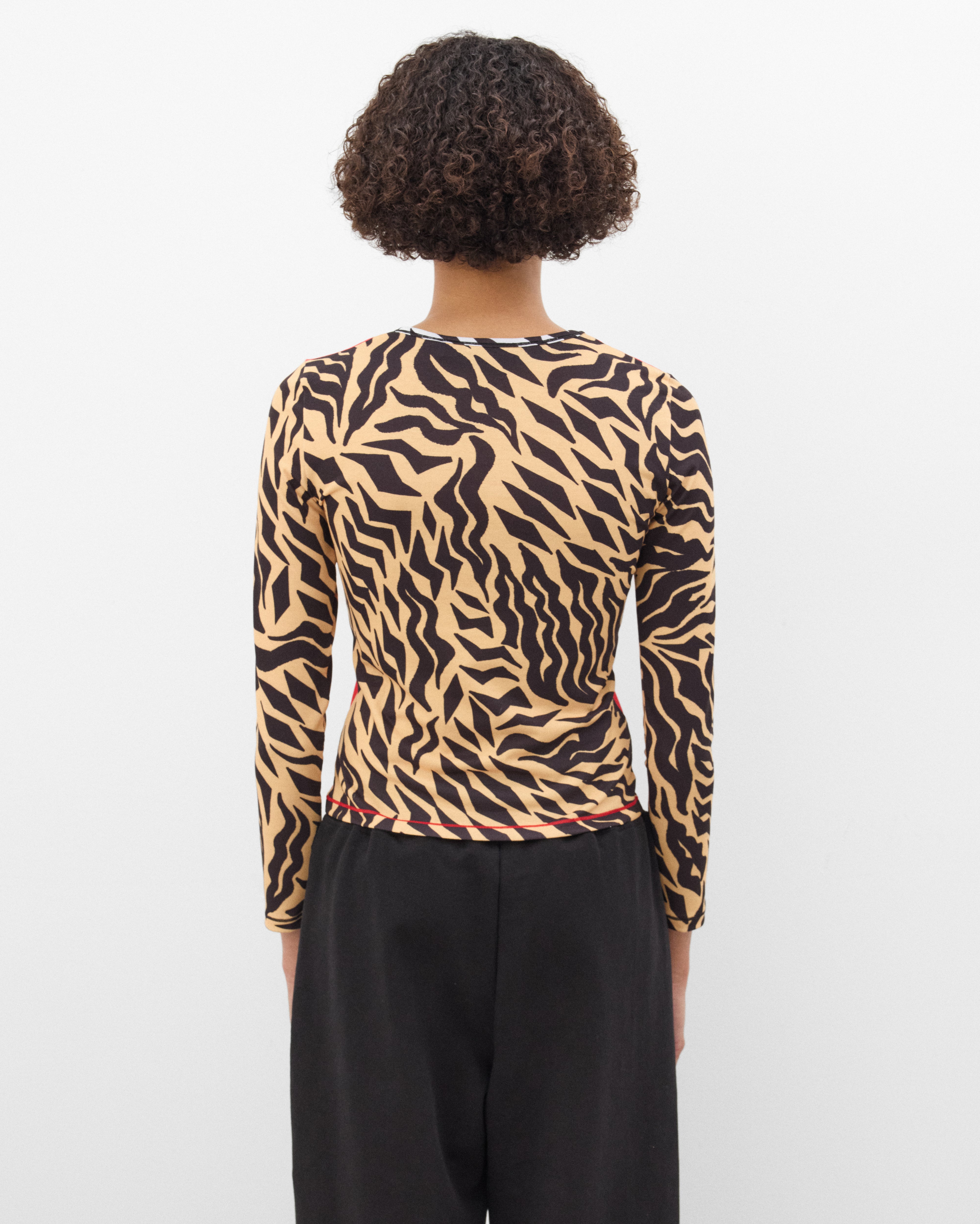Chopova Lowena: Women's Cutty Sark Cats Fitted Jersey Top (Multi