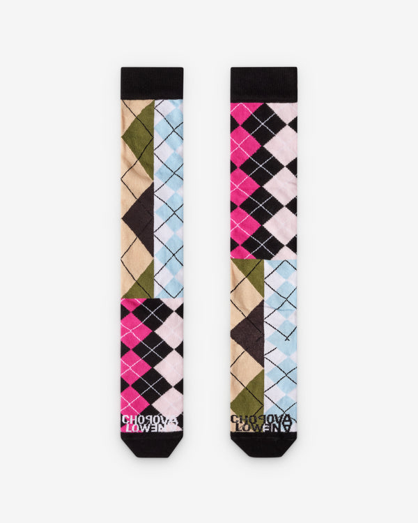 Chopova Lowena - Women's Long Argyle Bamboo Socks - (Multi)