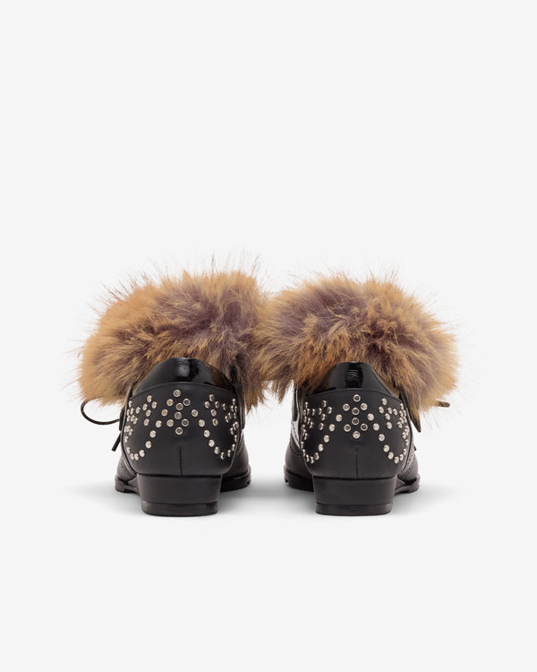 Chopova Lowena - Women's Fur Shoes - (Black/Brown)