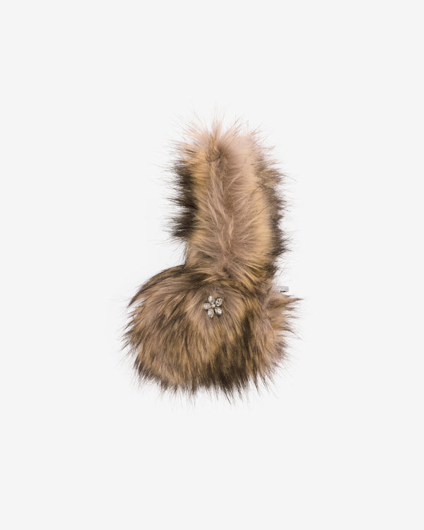 Simone Rocha - Women's Faux Fur Hare Coin Purse Bag Charm - (Brown)