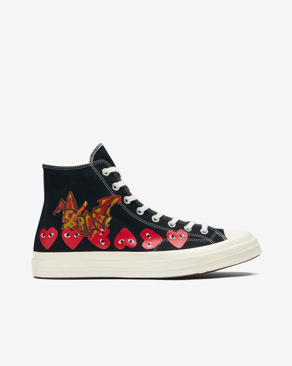 Play Converse X Future - Multi Red Heart Chuck Taylor All Star '70 High Sneakers  - (Black)