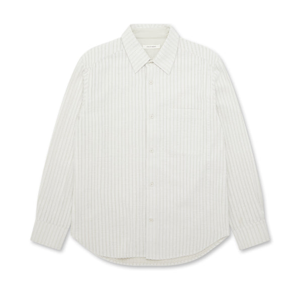 Craig Green - Men’s Hand-Frayed Stripe Shirt - (Chalk)