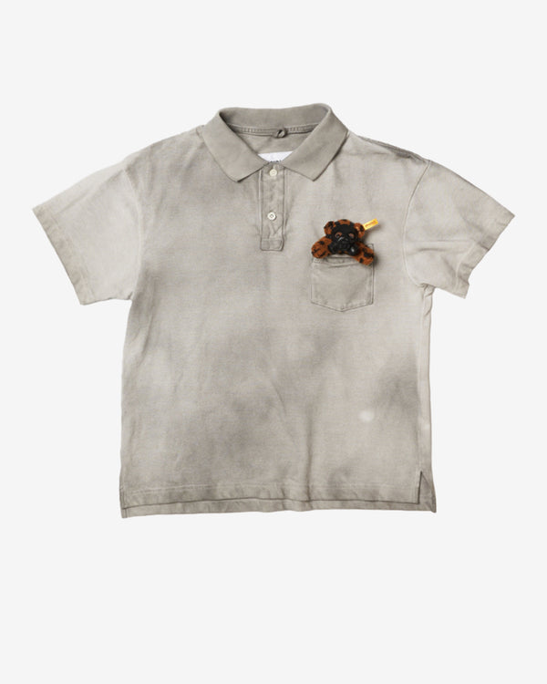 Doublet - Women's Gas Mask Polo Shirt - (Light Grey)