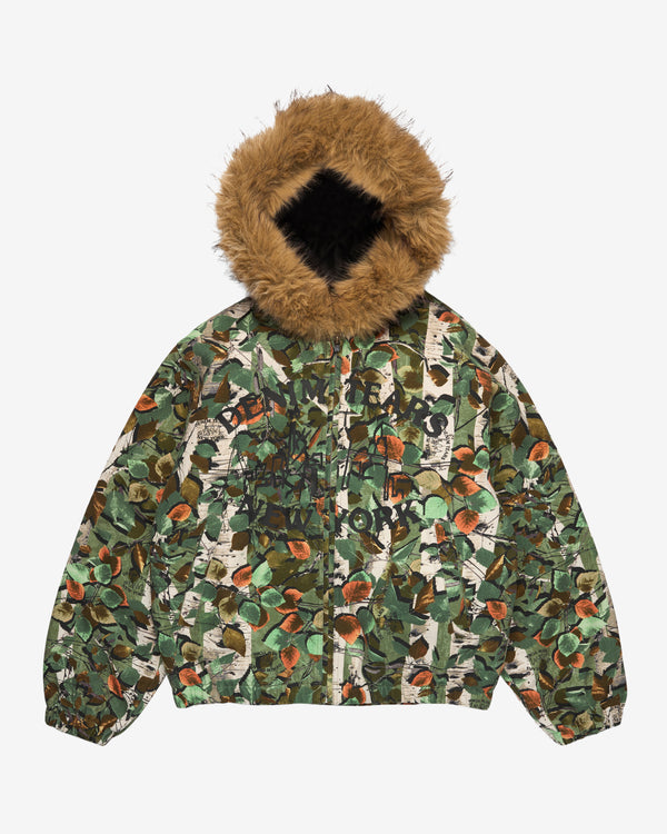 Denim Tears - Men's Hooded Work Jacket - (Green / Camo)