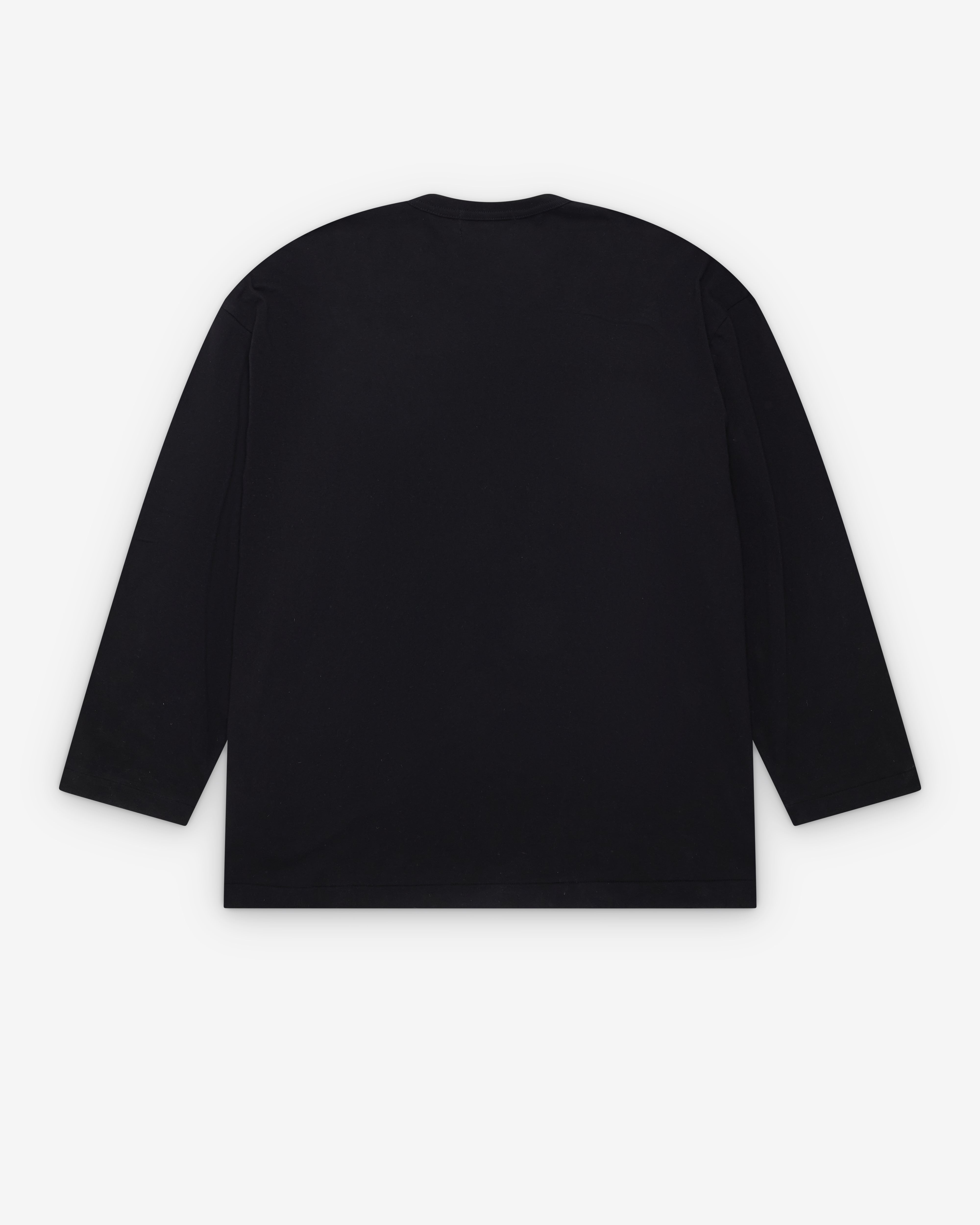 CDG: Men's Wavy Print Oversized L/S T-Shirt (Black) | DSMNY E-SHOP