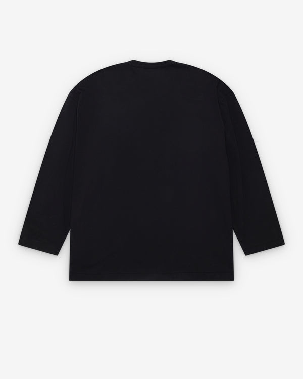 CDG - Men's Wavy Print Oversized L/S T-Shirt - (Black)