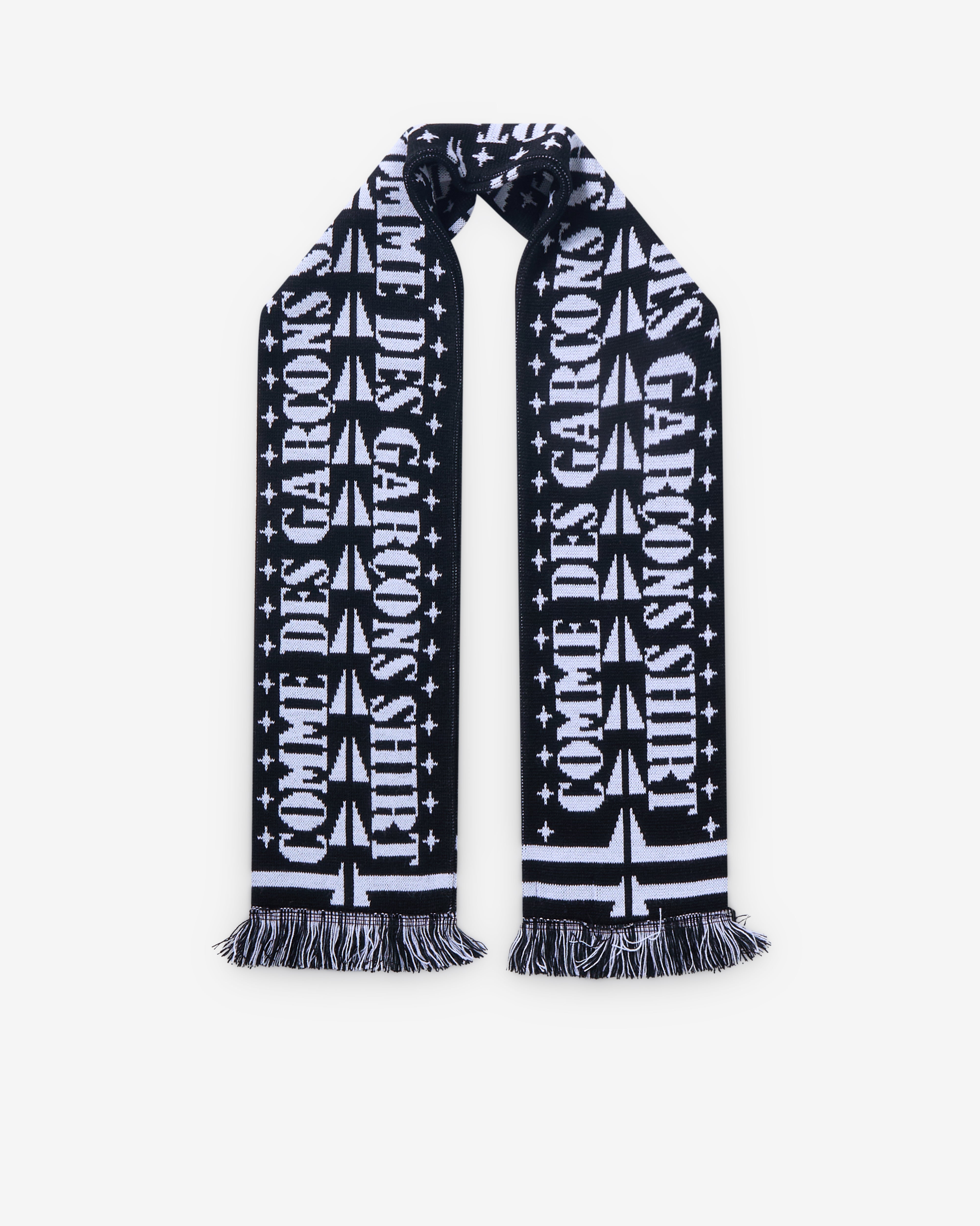 CDG Shirt: Men's Graphic Football Scarf (Black) | DSMNY E-SHOP