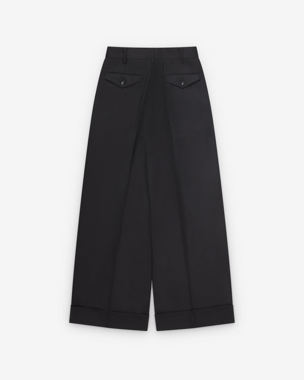 Junya Watanabe - Women's High Waisted Pleated Trousers - (Black)