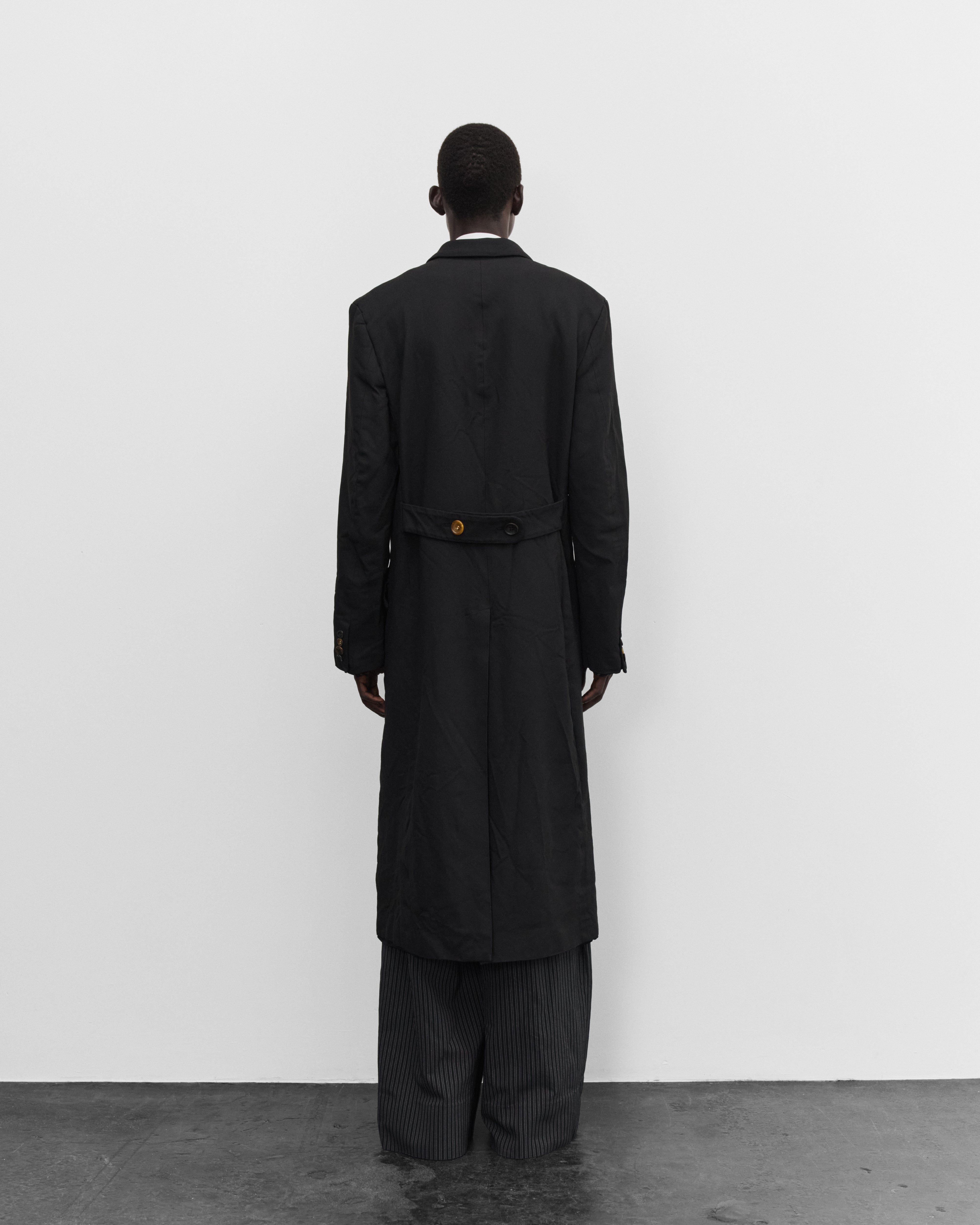 Junya Watanabe Man: Men's Garment Dyed Coat (Black) | DSMNY E-SHOP