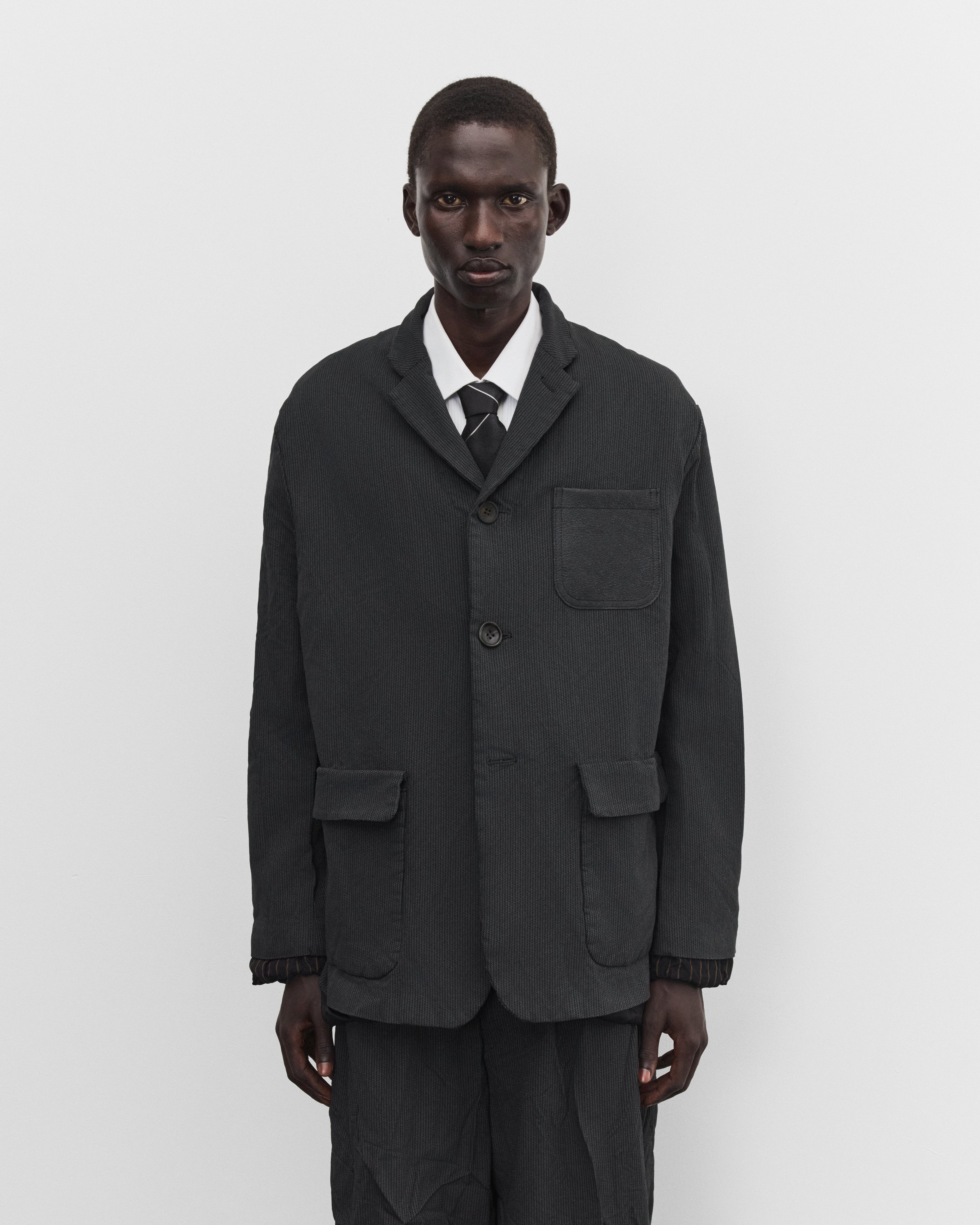 Junya Watanabe Man: Men's Herringbone Single Breasted Blazer