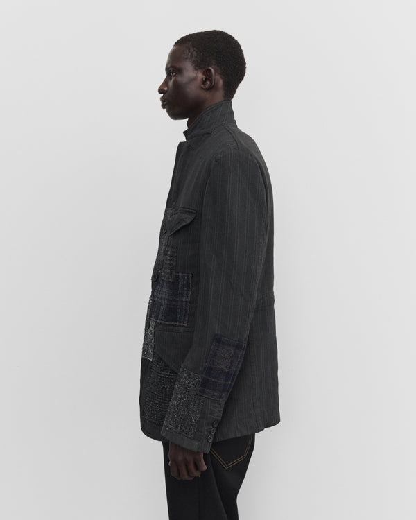Junya Watanabe Man - Men's Patchwork Zip Blazer - (Grey/Mix)