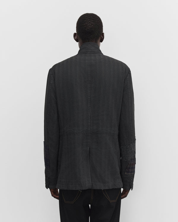 Junya Watanabe Man - Men's Patchwork Zip Blazer - (Grey/Mix)
