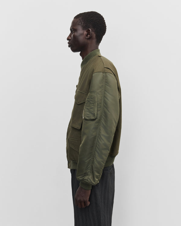 eye Junya Watanabe Man - Men's Needles Bomber Jacket - (Khaki Green)