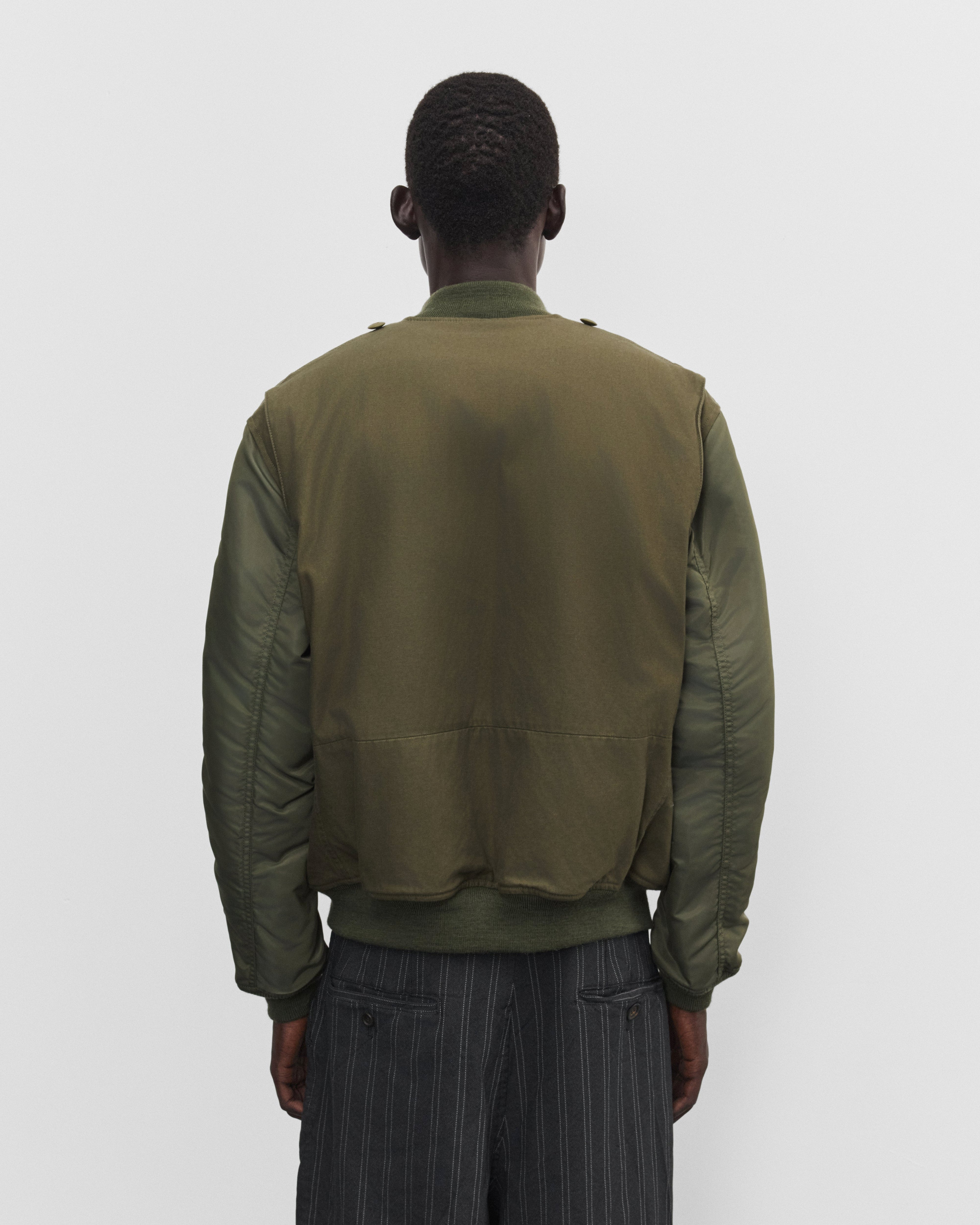 eye Junya Watanabe Man: Men's Needles Bomber Jacket (Khaki Green