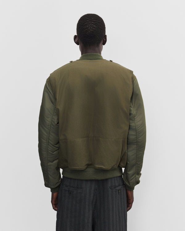 eye Junya Watanabe Man - Men's Needles Bomber Jacket - (Khaki Green)