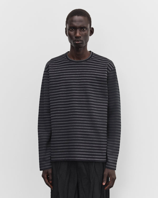 Junya Watanabe Man - Men's Longsleeve Striped T-Shirt - (Black/Grey)