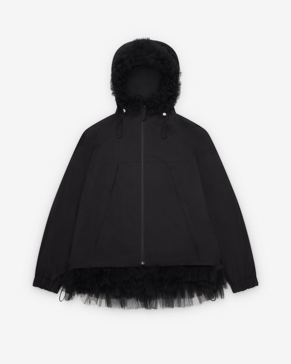 Noir Kei Ninomiya - Women's Technical Tulle Hooded Jacket - (Black)