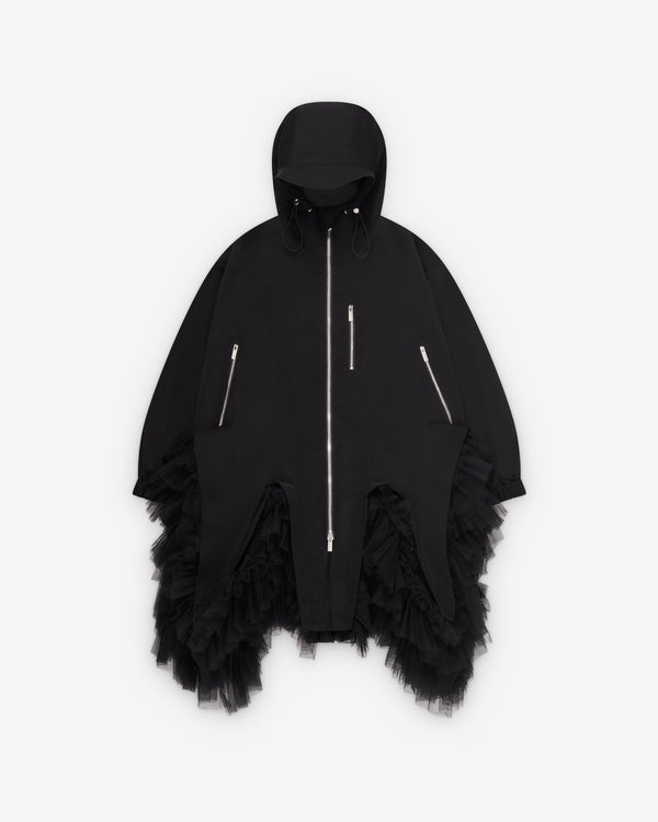 Noir Kei Ninomiya - Women's Hooded Technical Tulle Coat - (Black)