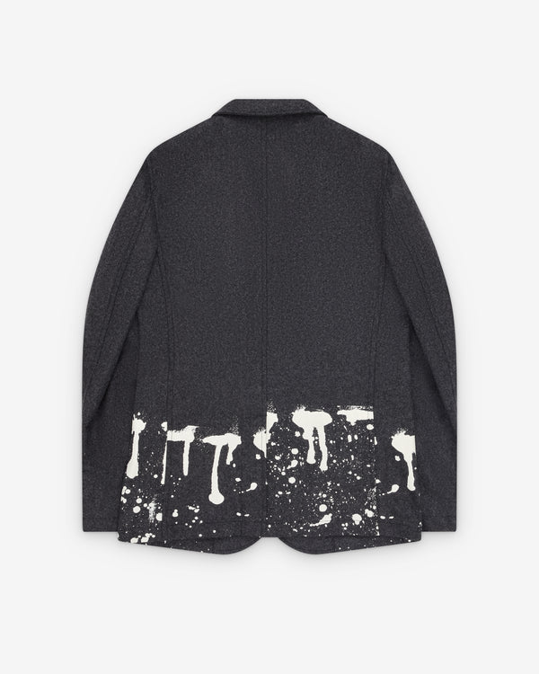 CDG Shirt - Men's Paint Splatter Wool Blazer - (Grey)