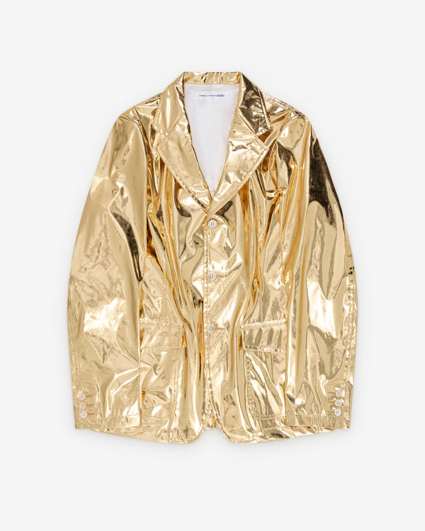CDG Shirt - Men's Metallic Blazer - (Gold)