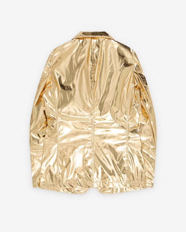 CDG Shirt - Men's Metallic Blazer - (Gold)