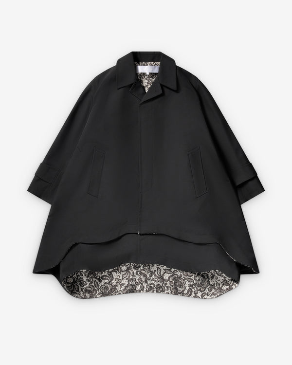 Tao - Women's Double Layer Coat - (Black)