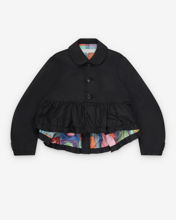 Tao - Women's Cropped Peter Pan Collar Jacket - (Black)