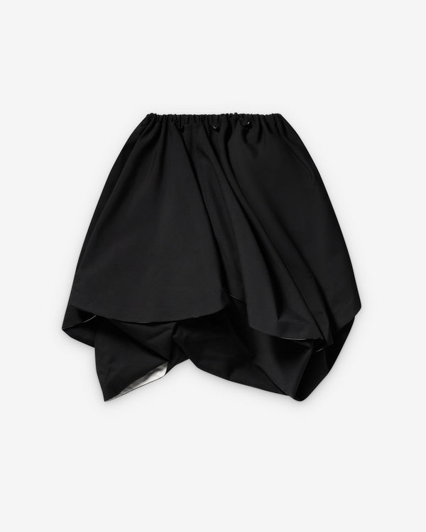 Tao - Women's Asymmetric Gathered Skirt - (Black)
