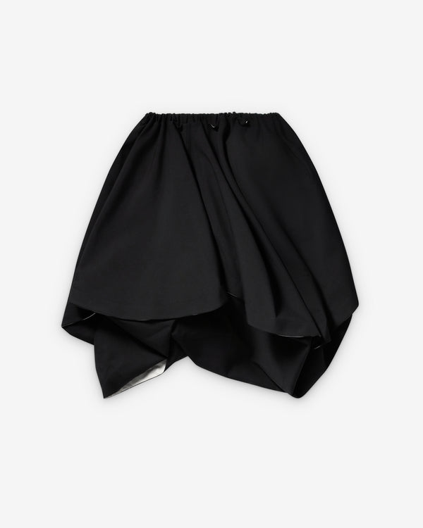 Tao - Women's Asymmetric Gathered Skirt - (Black)