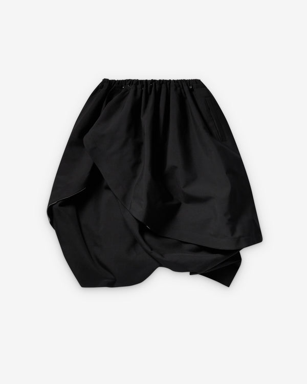 Tao - Women's Asymmetric Gathered Skirt - (Black)