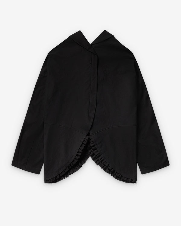 Tao - Women's Peter Pan Collar Jacket - (Black)