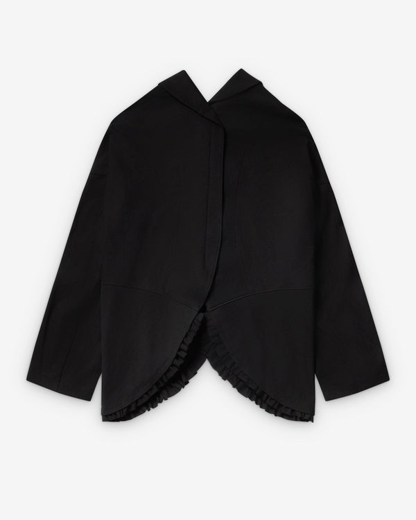 Tao - Women's Peter Pan Collar Jacket - (Black)