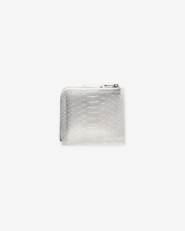 CDG Wallet - Transparent Snake Zip Around Wallet - (Clear SA3100ST)