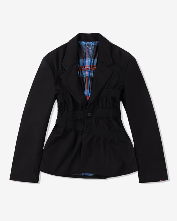 Charles Jeffrey - Men's Taped Up Jacket - (Black)