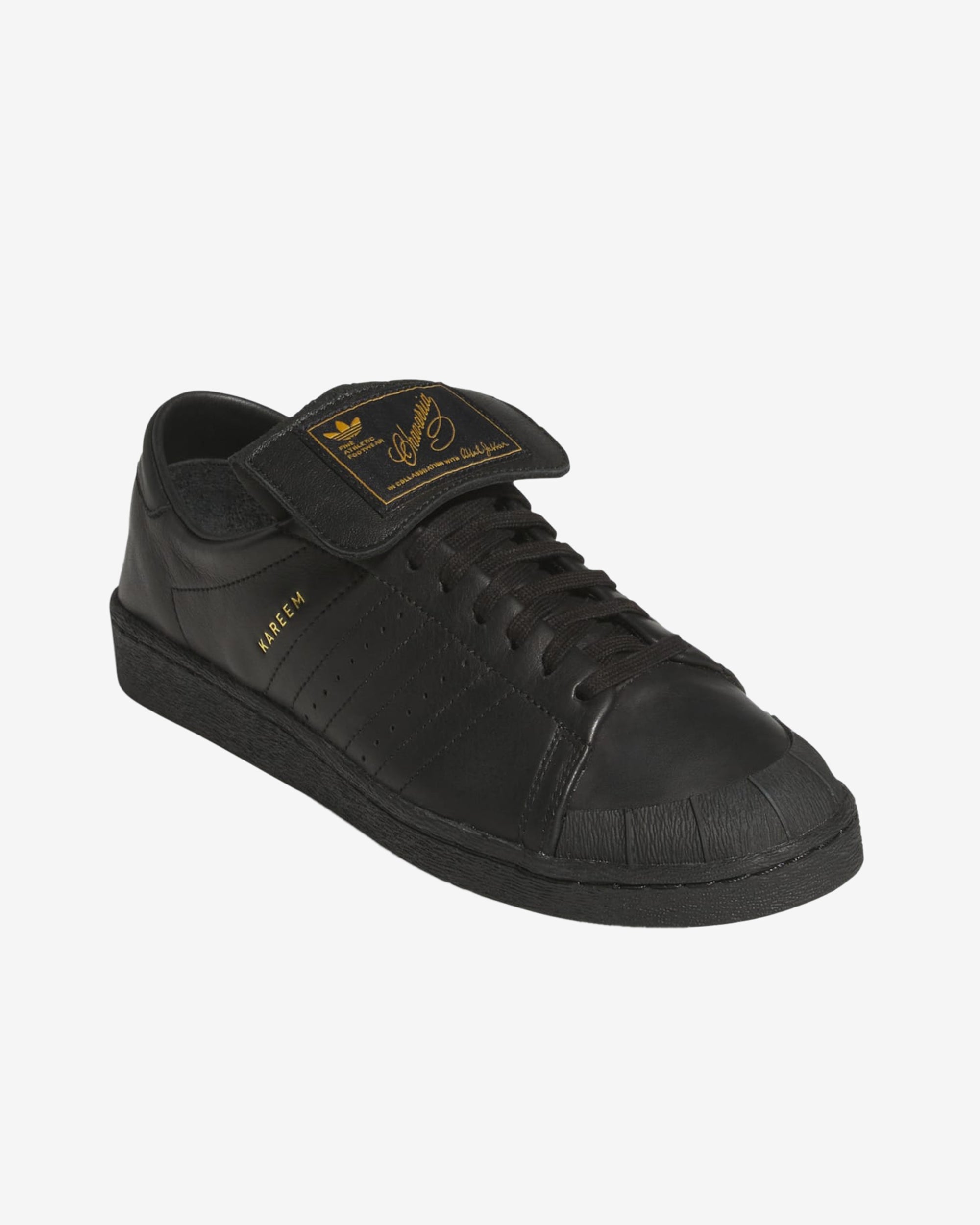 Adidas - Willy Chavarria Men's Jabbar Low Sneakers - (Black/Gold Metallic) view 2, Click to Zoom in