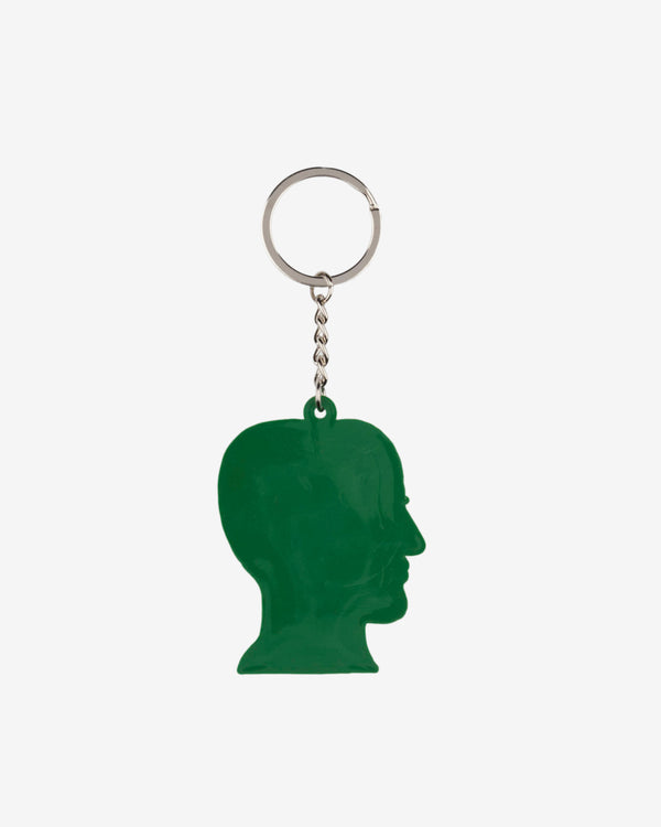 Brain Dead - Checkered Logohead Keychain - (Green/Multi)