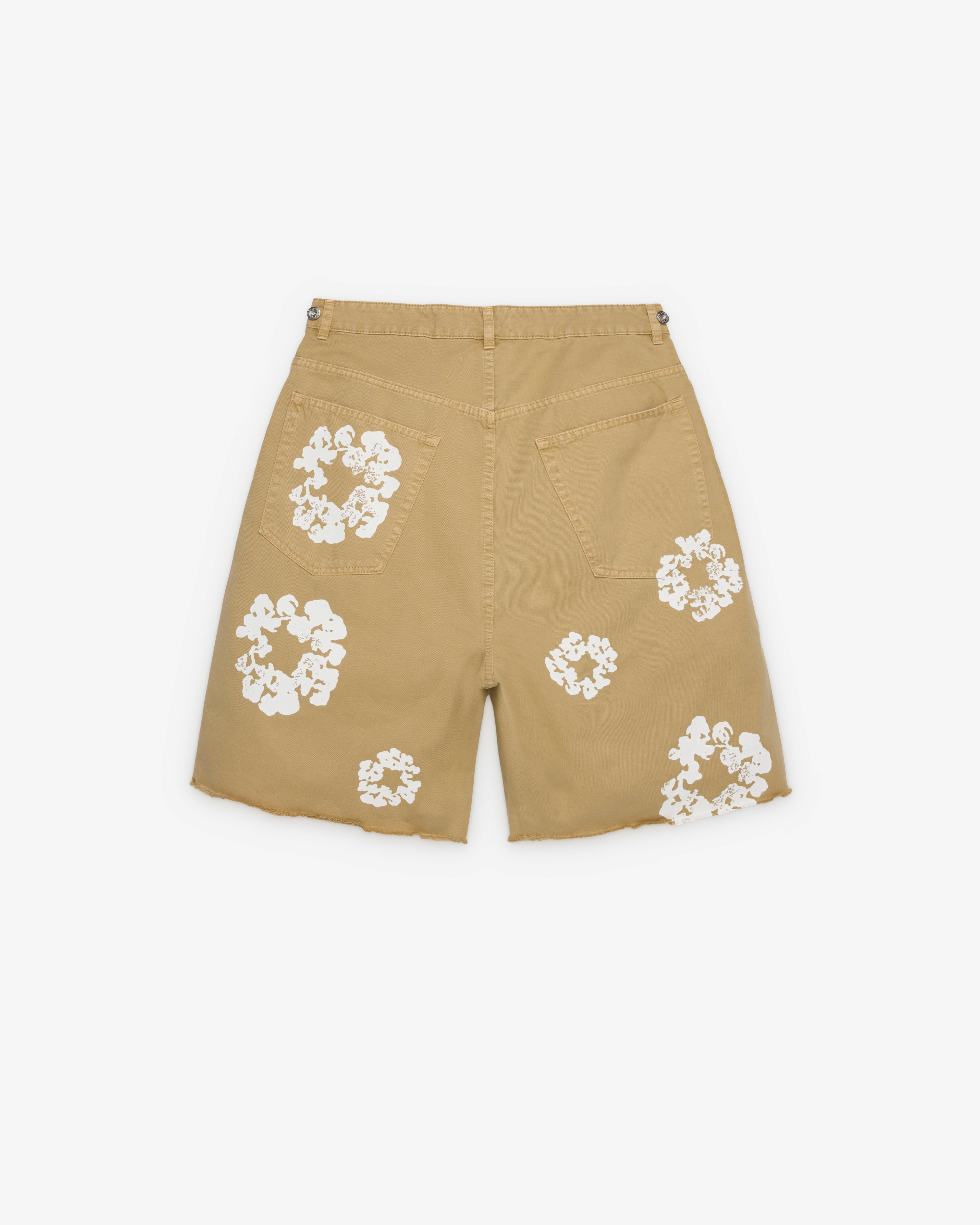 Denim Tears: Men's Chino Wreath Short (Khaki) | DSMNY E-SHOP