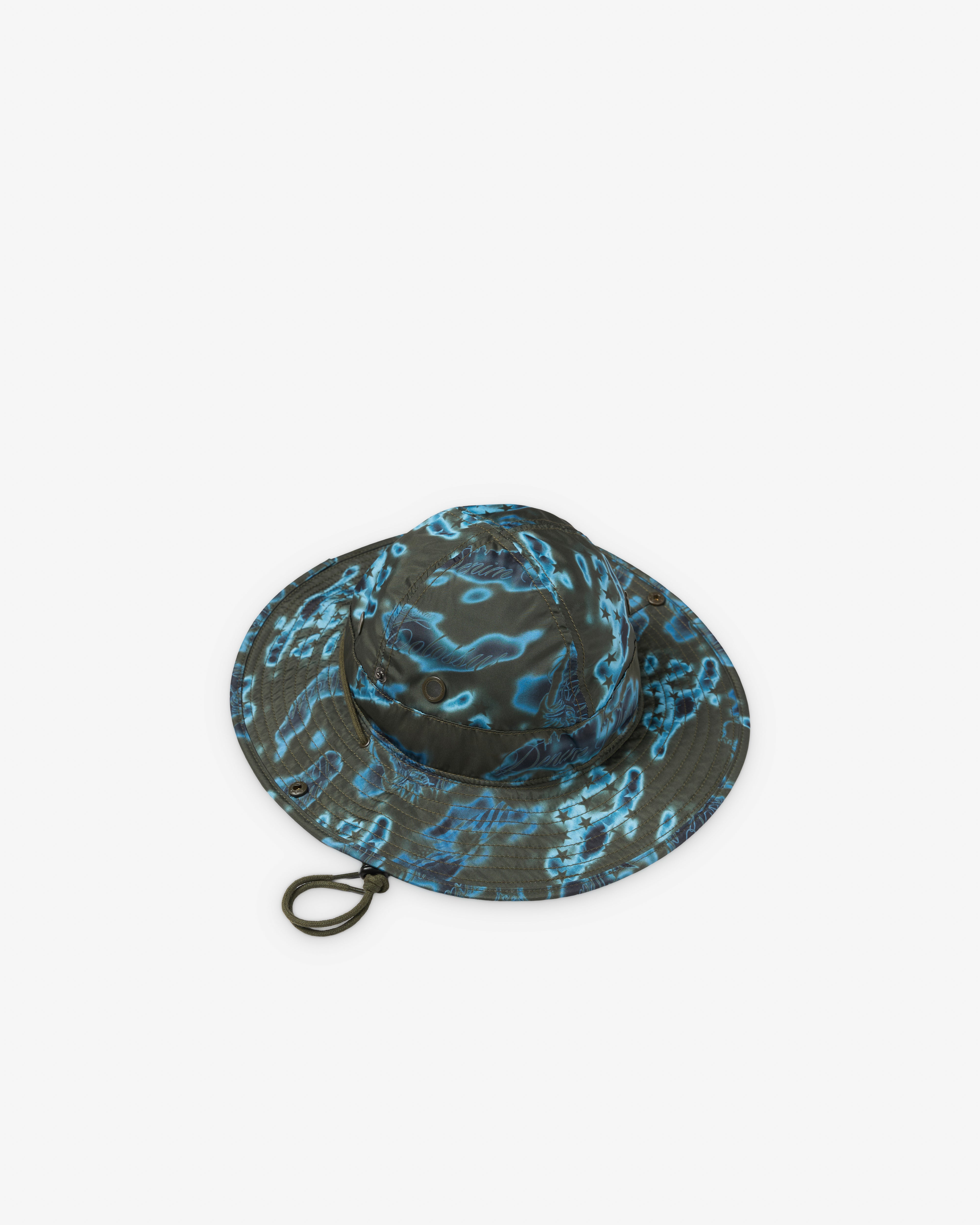 Denim Tears: Cloud Camo Bucket Hat (Green) | DSMNY E-SHOP