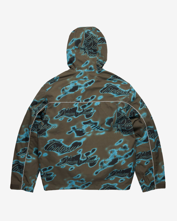 Denim Tears - Men's Cloud Camo Taped Seam Shell Jacket - (Green)