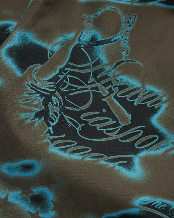 Denim Tears - Men's Cloud Camo Taped Seam Shell Pants - (Green)