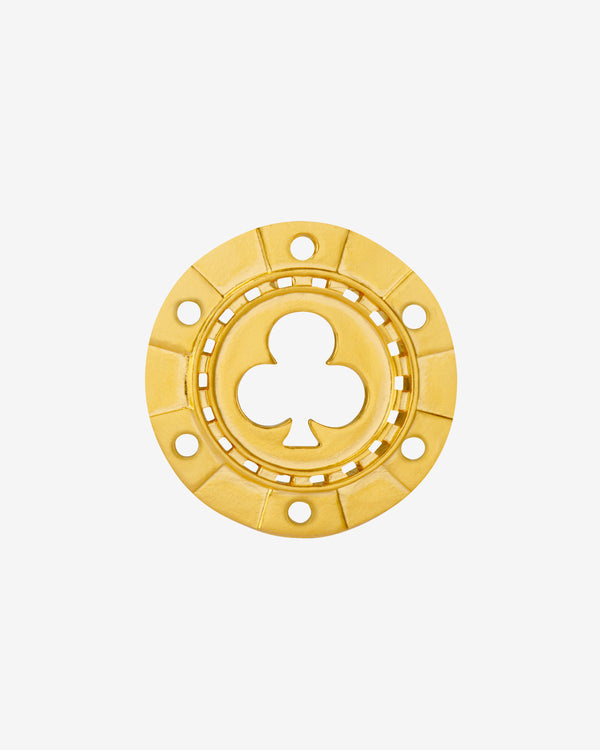 Mene - Clubs Poker Chip Pendant - (Gold)