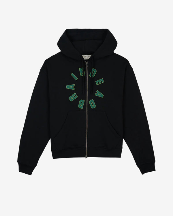 Brain Dead - Men's Collegiate Zip Hoodie - (Black)