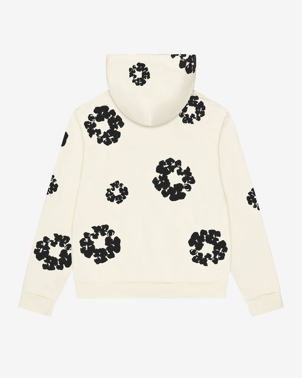 Denim Tears - Men's Black Cotton Wreath Hoodie - (Oatmeal)