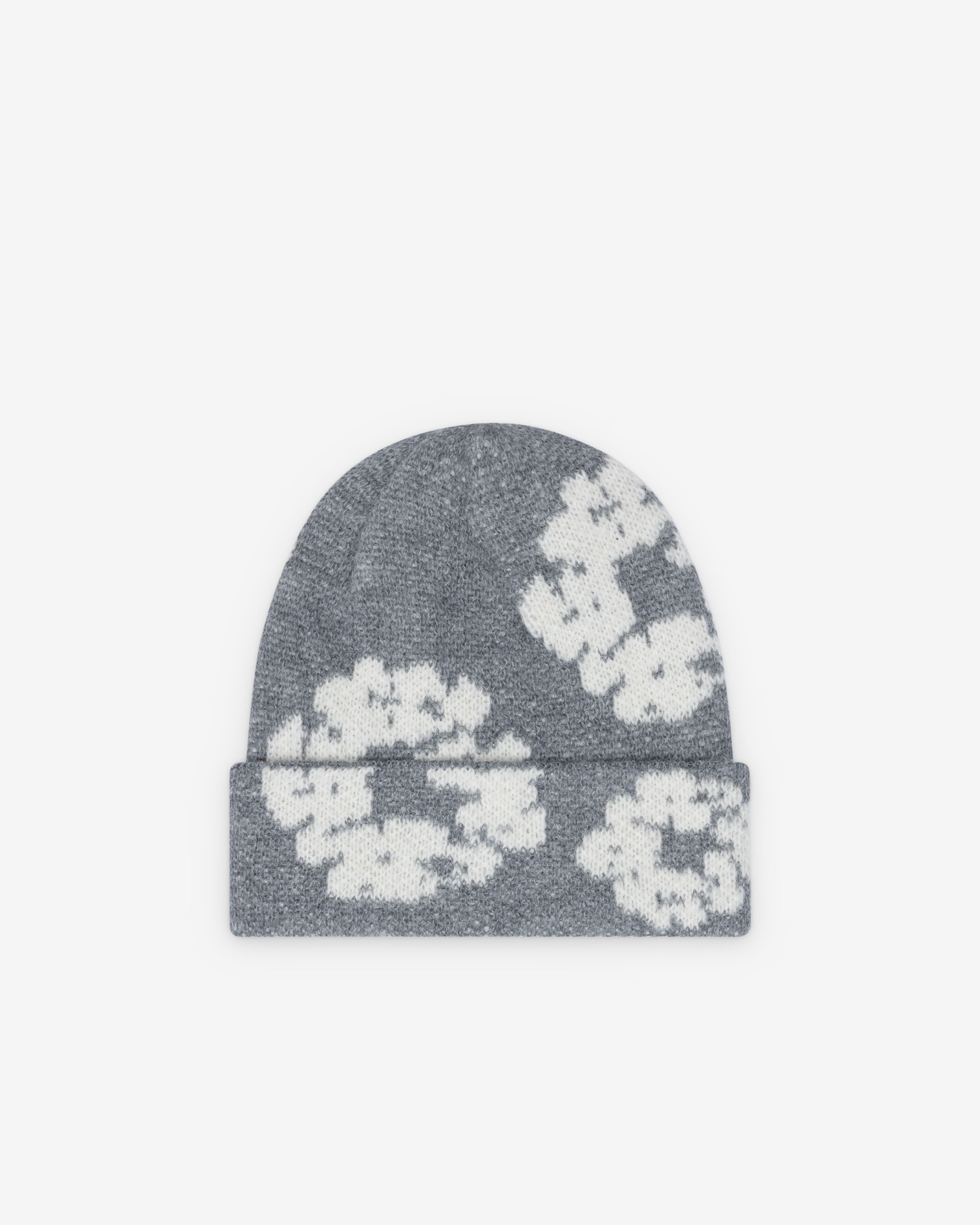Denim Tears: Men's Cotton Wreath Beanie (Grey) | DSMNY E-SHOP