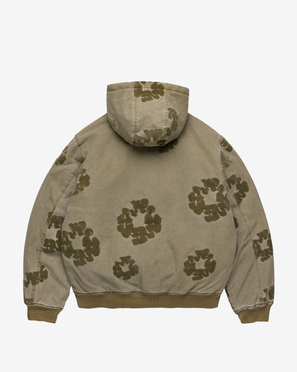 Denim Tears - Men's CW Flocked Zip Jacket - (Green)