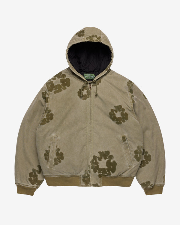 Denim Tears - Men's CW Flocked Zip Jacket - (Green)