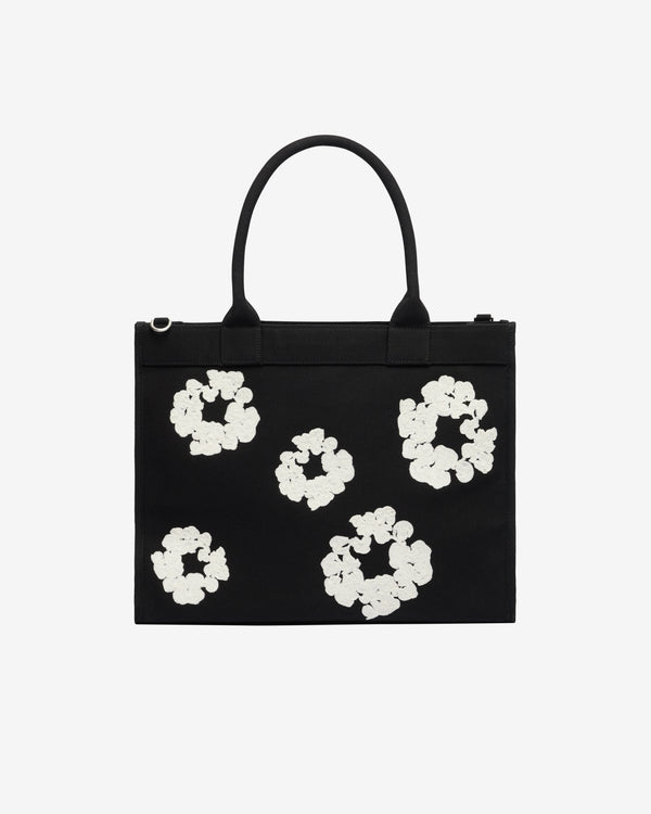 Denim Tears - Men's Large Cotton Wreath Canvas Bag - (Black/White)